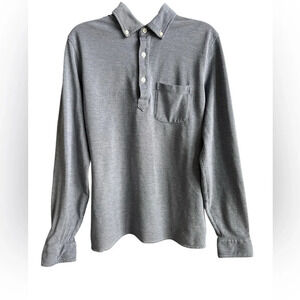 Men’s Bonobos Navy Slim Fit Long Sleeve Polo, Size Large